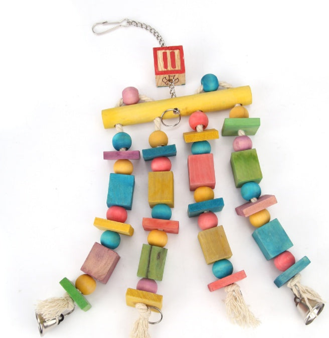 Enhance Your Bird's Playtime with Colorful Hanging Bells