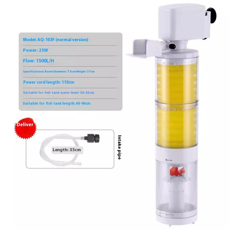 Transform Your Fish Tank Experience with the Three-in-One Suction Toilet