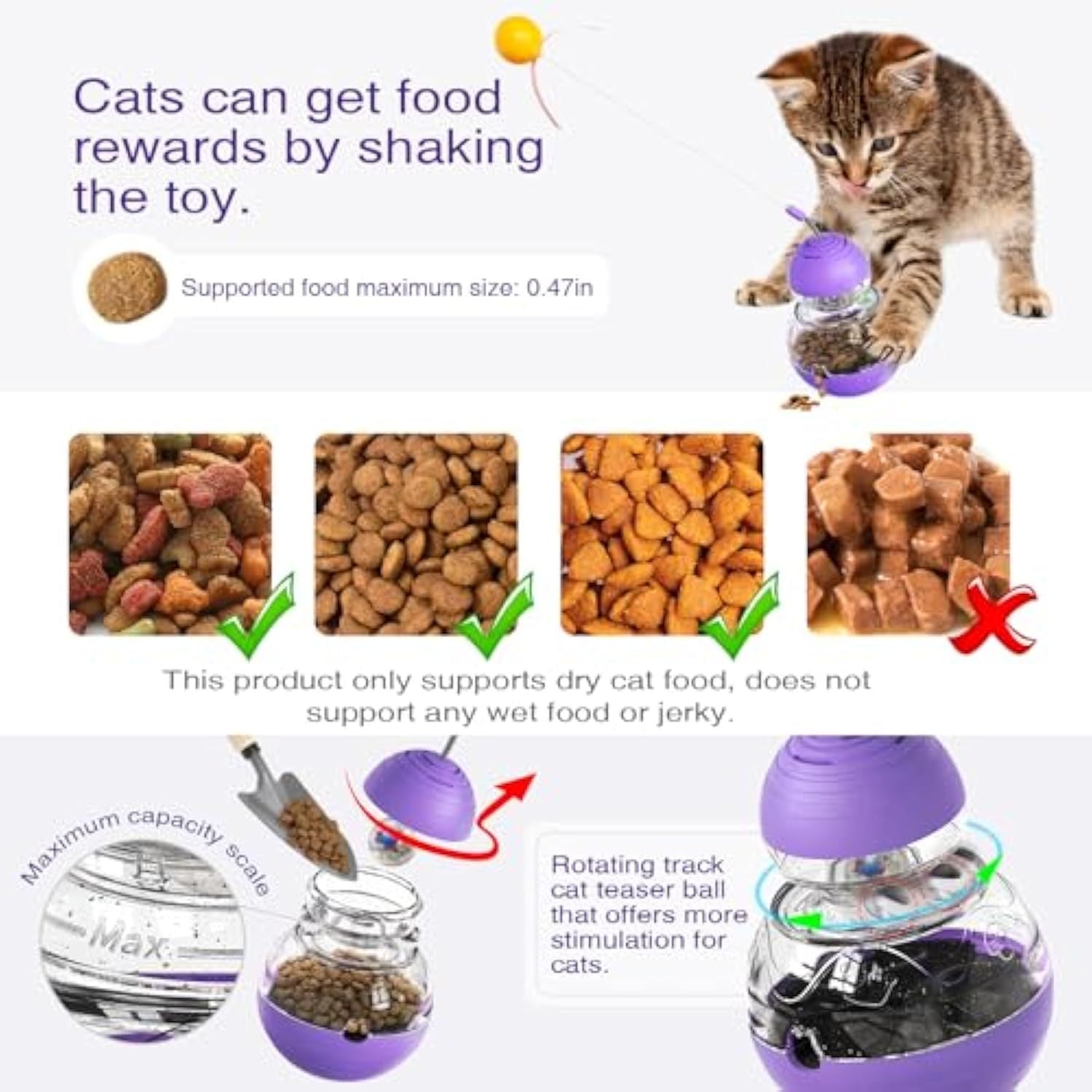 Electric Rope Green Rugby Interactive Cat Toy