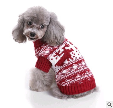 Pet Christmas Sweater Knit Pet Clothes