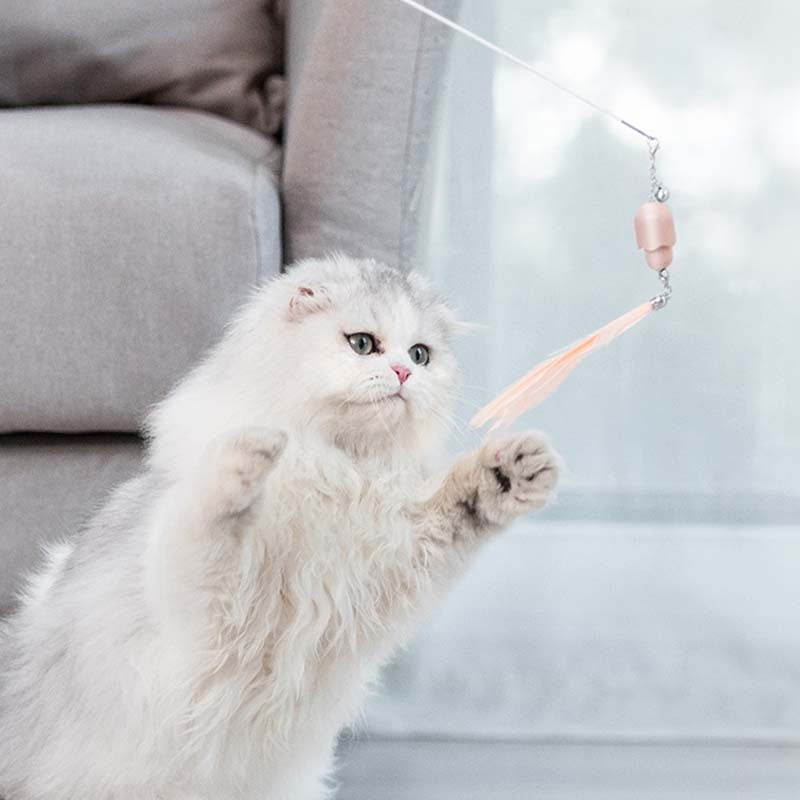 Feather Funny Cat Stick Toy