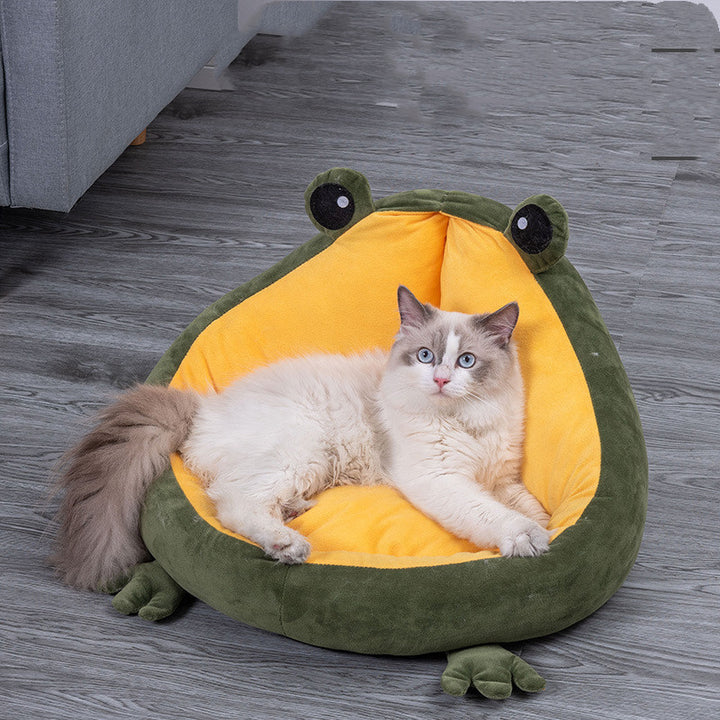 Winter Warm Semi-Enclosed Pet Bed
