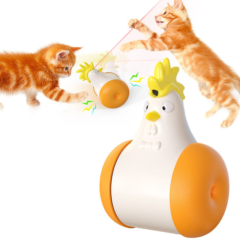 Electric Tumbler Hair Laser Chicken Funny Cat Toy