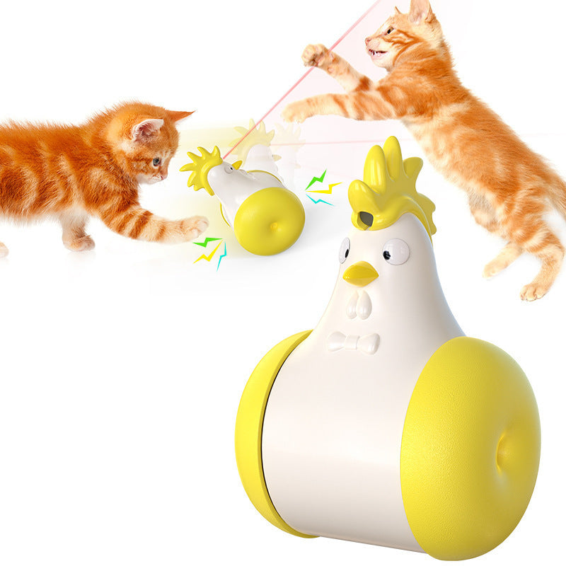Electric Tumbler Hair Laser Chicken Funny Cat Toy