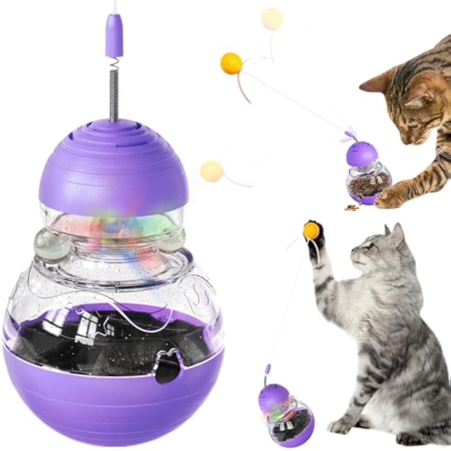 Electric Rope Green Rugby Interactive Cat Toy