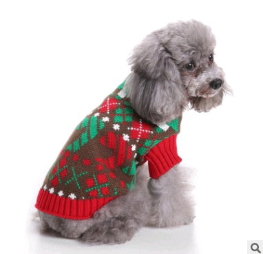 Pet Christmas Sweater Knit Pet Clothes