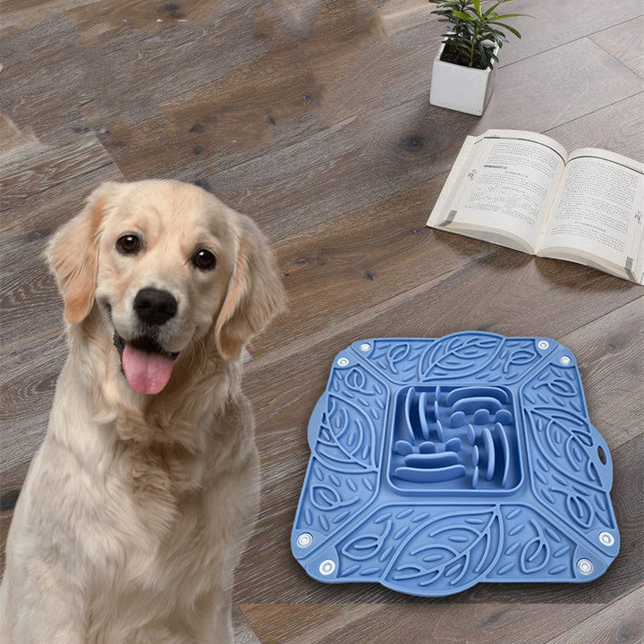 Pet Silicone Foldable Slow Food Mat Feeding Bowl