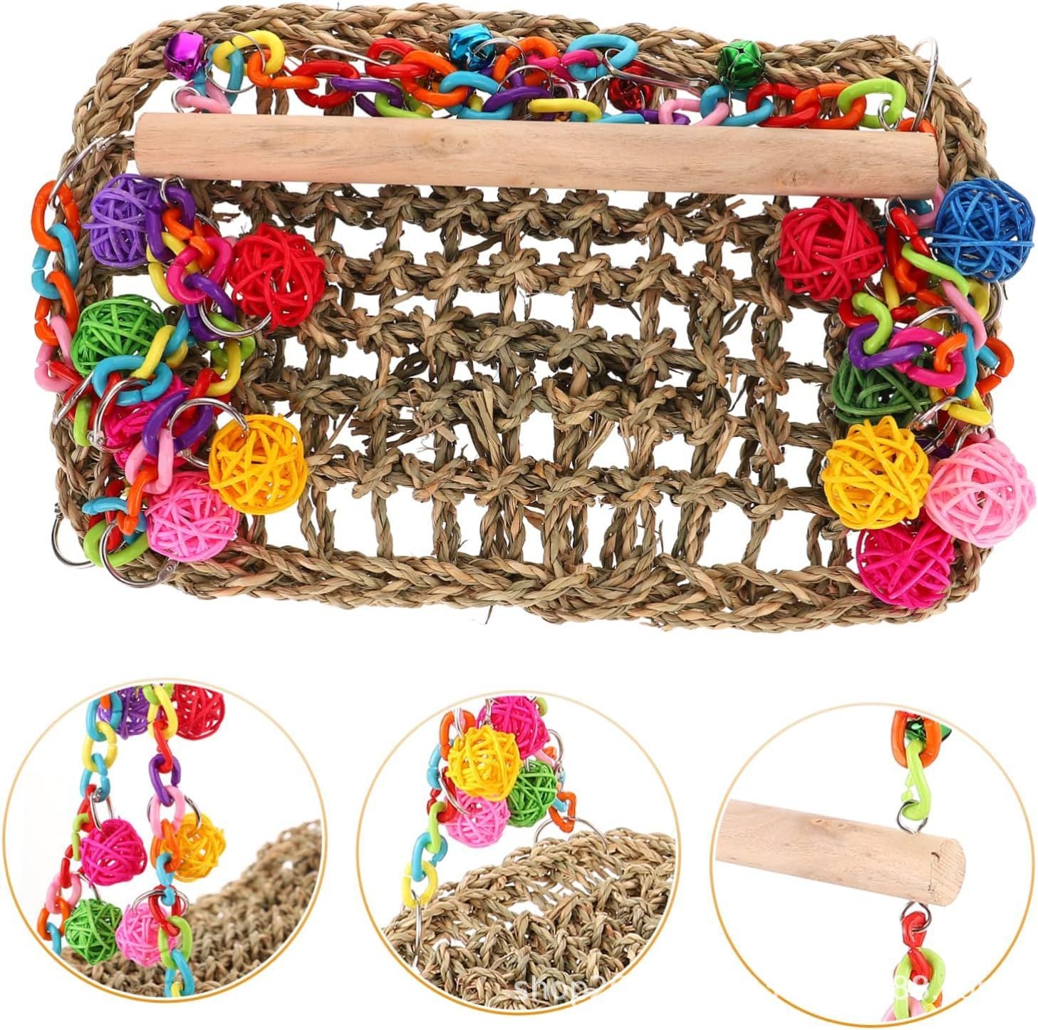 Parrot Climbing Net Hammock Toy