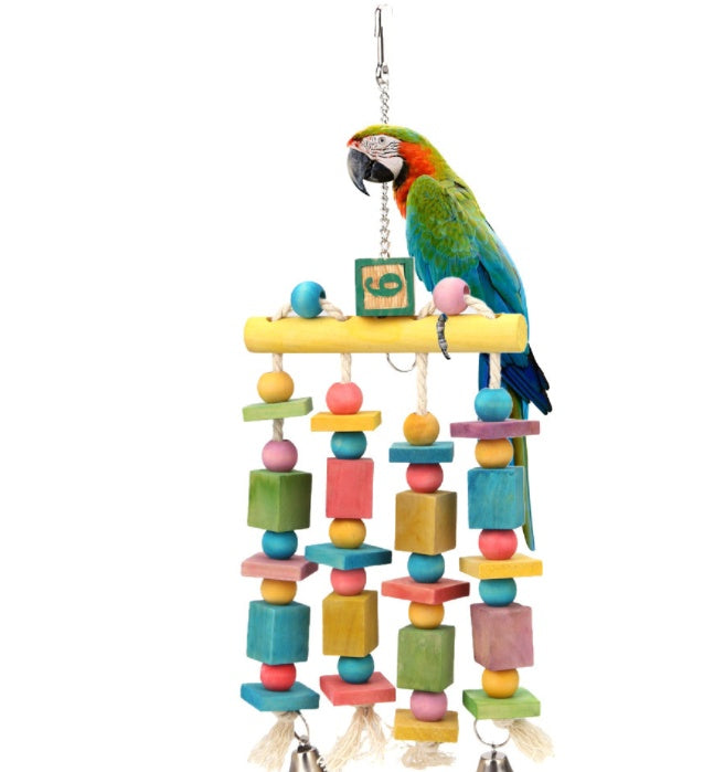 Parrot Bird Colorful Hanging Bells