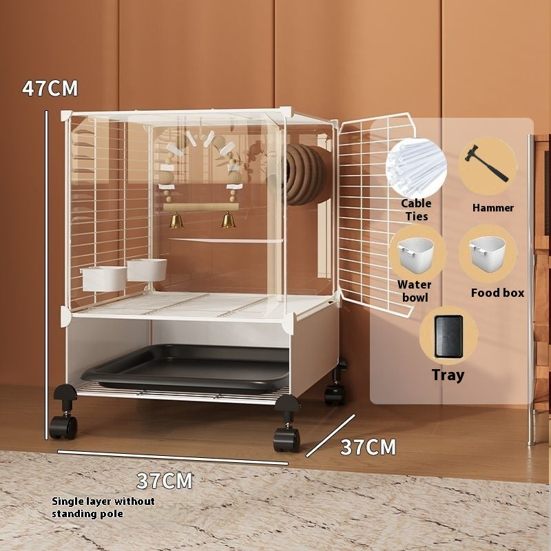 Large Household Luxury Villa Bird Cage
