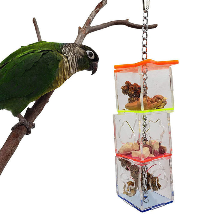 Bird Parrot Educational Toy Food Container