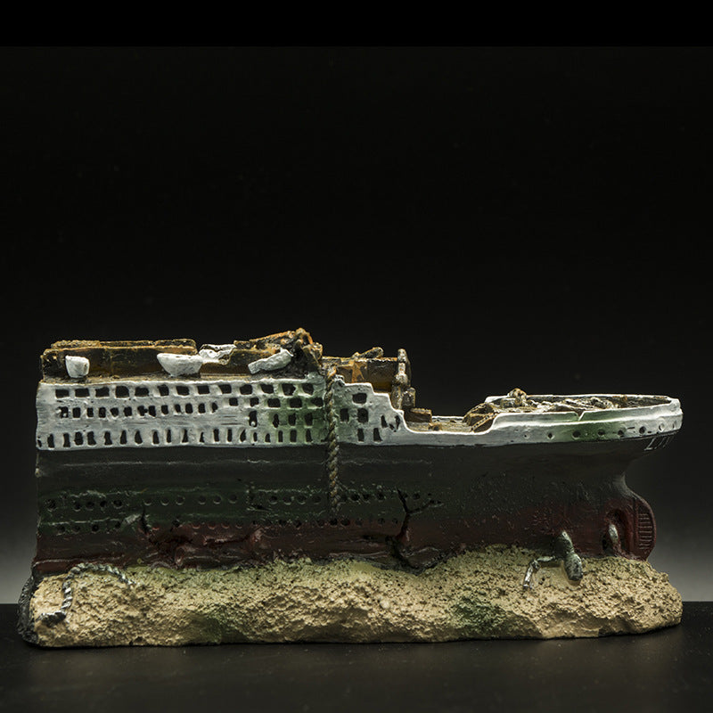 Aquarium Landscaping Decoration Shipwreck Ornaments