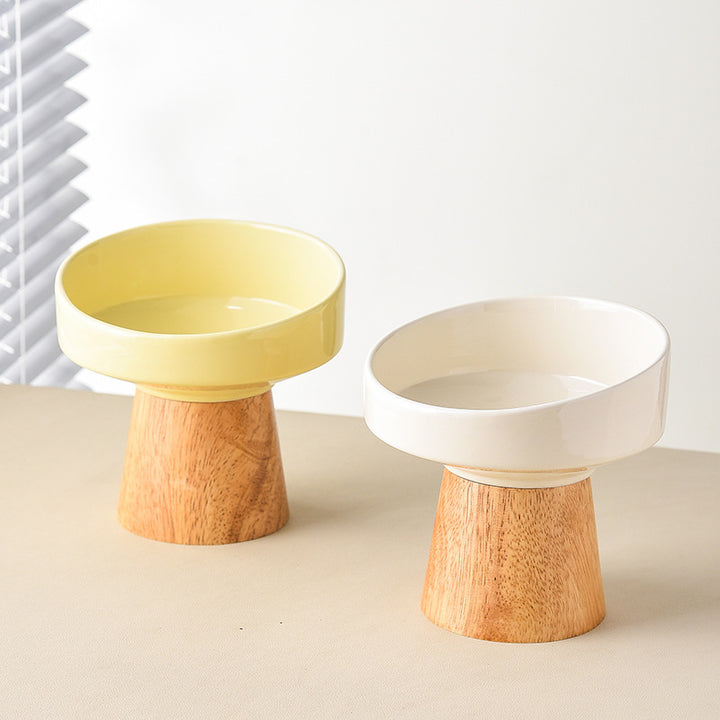 Cat Ceramic Bowl Puppy Dogs Food Water