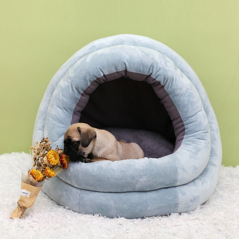 Large Dog Round Plush Bed