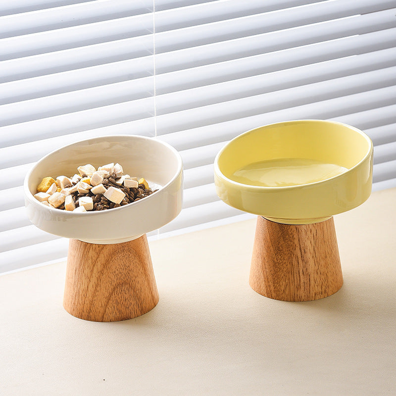 Cat Ceramic Bowl Puppy Dogs Food Water