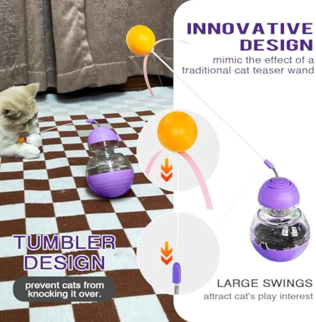 Electric Rope Green Rugby Interactive Cat Toy
