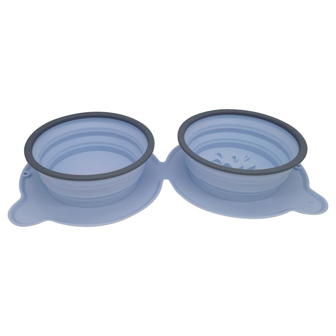 Portable Silicone Double Food Bowls