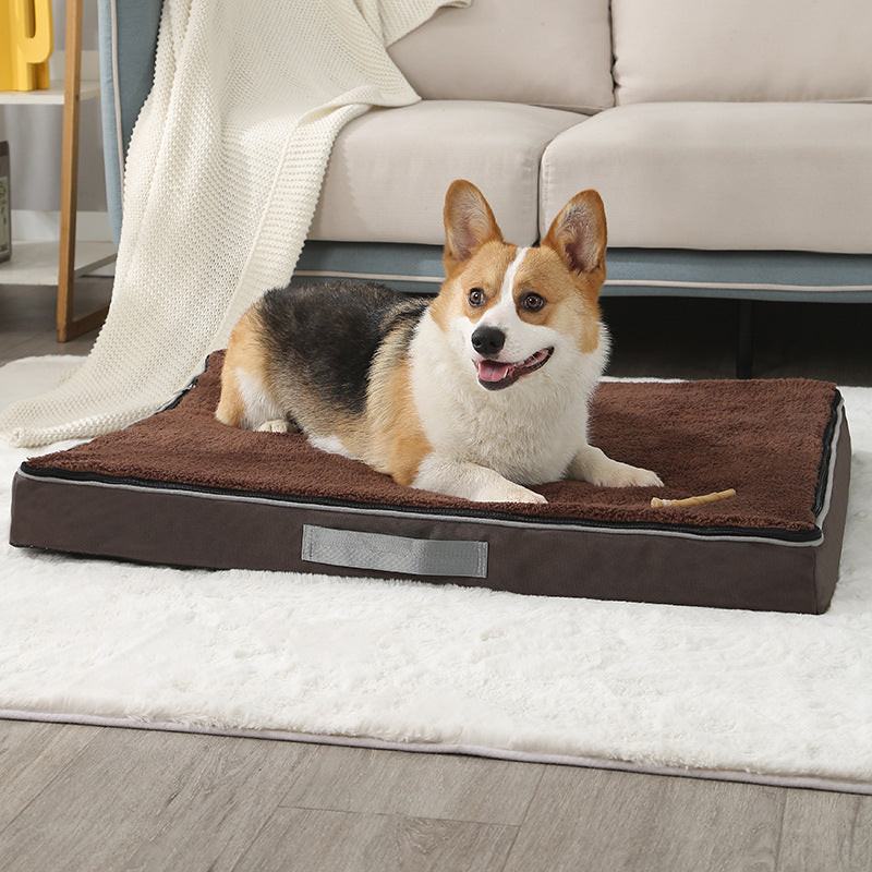 Plush Memory Foam Large Dog Bed