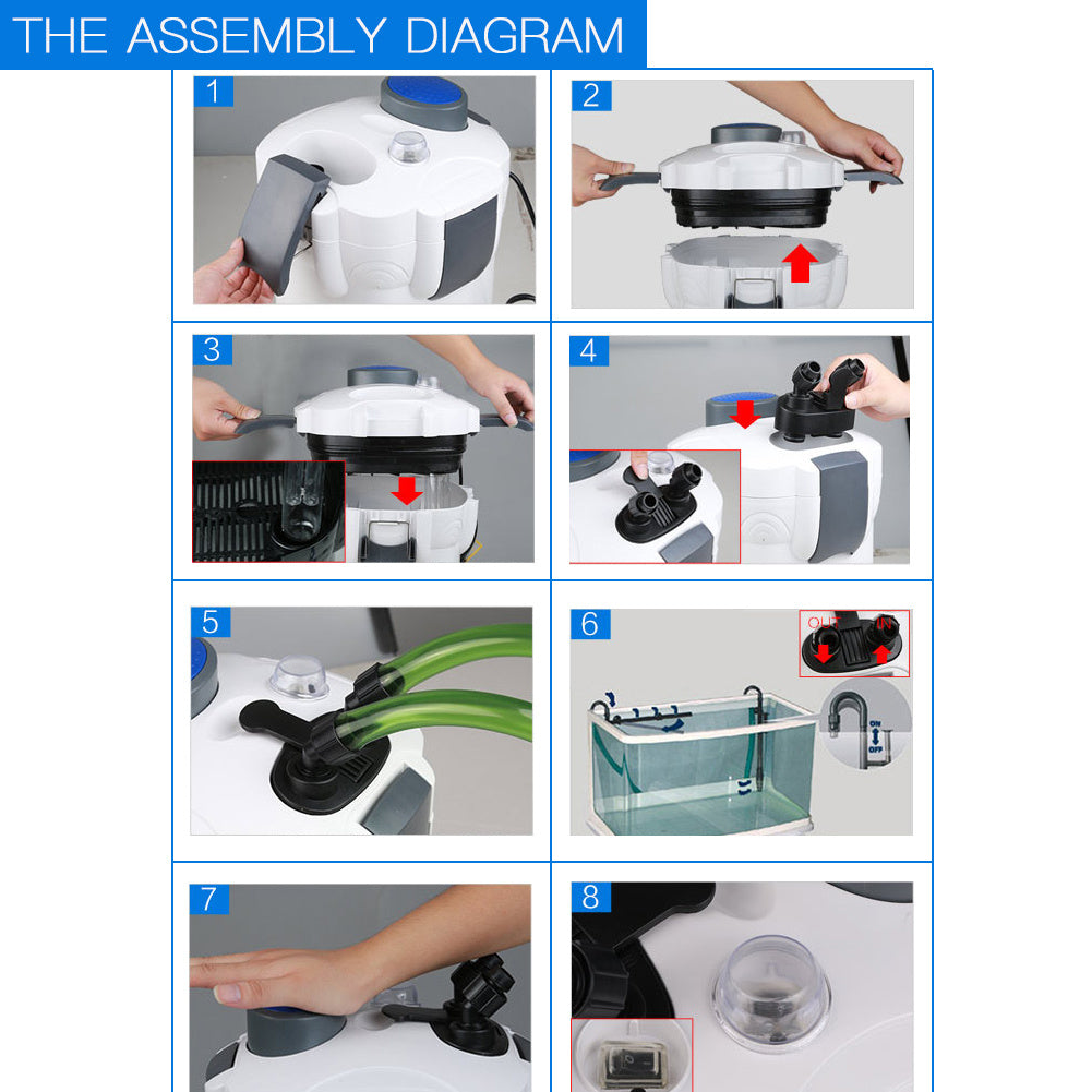 External Filter Aquarium UV Lamp Water Purification