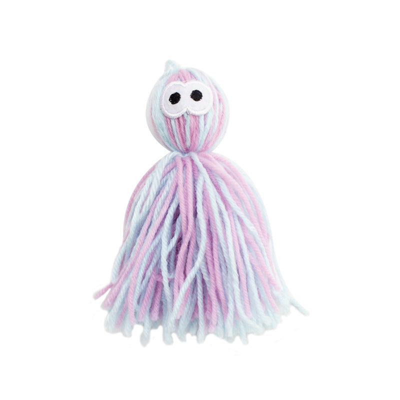 Pet Hang Bite-resistant Woolen Yarn Ball Toys