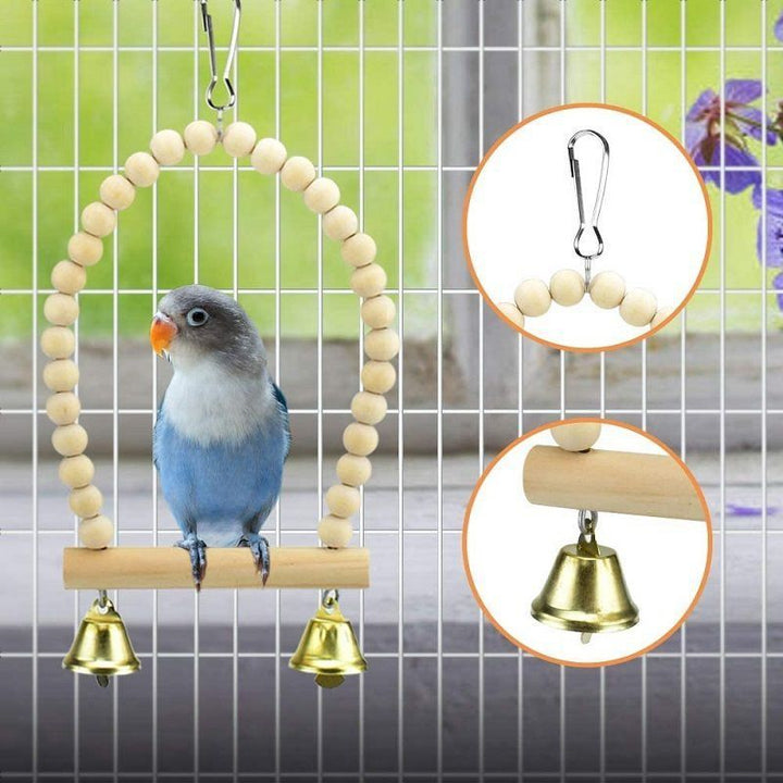Parrot Bite Toy Bell String